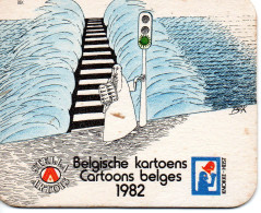 Sb9	Stella Artois	Cartoons Belges 1982	Belgische Kartoens - Sotto-boccale