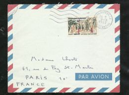 Algérie Devant De Lettre De Philippeville Le 09/08/1962 Pour Paris Le N°358 Surcharge EA  Type4-212  En ROUGE Rare  B/TB - Covers & Documents