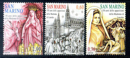 2008 SAN MARINO SET MNH ** 2180/2182 Madonna Di Lourdes - Nuovi