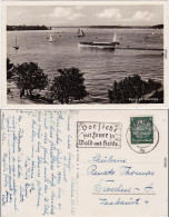 Wannsee Berlin Dampfer Und Segler Auf Dem Wannsee Foto Ansichtskarte 1932 - Wannsee