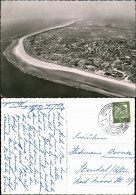 Ansichtskarte Langeoog Luftbild Luftaufnahme Insel Gesamtansicht Nordsee 1965 - Langeoog