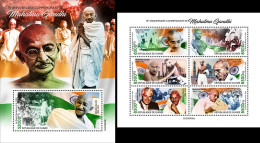 Guinea 2023, Gandhi, 6val In BF +BF - Mahatma Gandhi