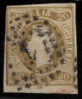 PORTUGAL 1866-67 D. LUIS I 20R USED (NP#94-P17-L2) - Oblitérés