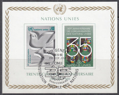 UNO GENF  Block 2, Gestempelt, 35 Jahre UNO, 1980 - Blocks & Kleinbögen