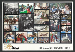 Portugal 2016 Entier Postal 30 Ans Lusa Agence De Presse Portugaise Media Postal Stationery Lusa News Agency 30 Years - Postwaardestukken