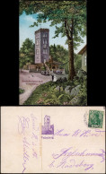 Neukirch (Lausitz) Oberneukirch  Valtenberg-Gasthaus, Künstlerkarte 1912 - Neukirch (Lausitz)