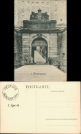 Königstein (Sächsische Schweiz) Festung Königstein Eingangstor 1908 - Königstein (Sächs. Schw.)