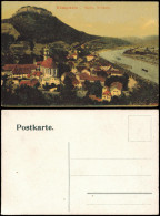 Königstein (Sächsische Schweiz) Panorama Elbe Blick, Sächs. Schweiz. 1910 - Koenigstein (Saechs. Schw.)