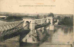 33 - Langon - Les Ponts Et La Vallée De La Garonne - Oblitération Ronde De 1922 - CPA - Voir Scans Recto-Verso - Langon