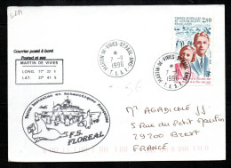 Col43 TAAF N° 198 Oblitéré De Martin De Vivies Sur Lettre - Usados