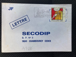 LETTRE TP YT 2510 LA COMMUNICATION FOREST 2,20 OBL.MEC.13-7 1988 71 MATOUR SAONE ET LOIRE - Brieven En Documenten