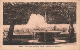 ITALIE - Roma - Panorama Dalla Villa Medici (Accademia Di Francia) - Vue Sur Une Fontaine - Carte Postale Ancienne - Andere Monumente & Gebäude