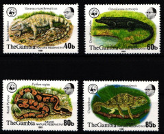 Gambia 430-433 Postfrisch Reptilien #NE931 - Gambie (1965-...)