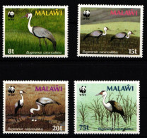 Malawi 477-480 X Postfrisch Kraniche, Vögel #NE927 - Malawi (1964-...)