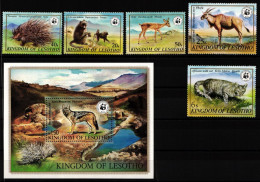 Lesotho Block 12 + 361-365 Postfrisch Wildtiere #NE932 - Lesotho (1966-...)