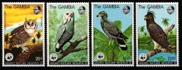 Gambia 374-377 Postfrisch Greifvögel #NE939 - Gambie (1965-...)