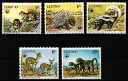 Lesotho 228-232 Postfrisch Wildtiere #NE957 - Lesotho (1966-...)