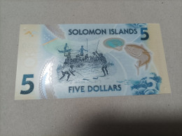 Billete Islas Salomón, 5 Dólares, Serie A, Año 2009, UNC - Solomon Islands