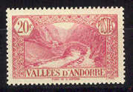 Andorra -Franc 1939 Lanscape Yvert 30 (**) - Neufs