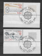 Andorra -Franc 1982 Europa. Y=300-01 E=321-22 Pri Dia - 1982