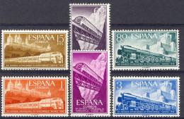 Spain 1958. Trenes. Ed 1232-37 (**) - Ungebraucht