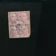 Bloc De 4 Timbres Marianne De Gandon 4F - 1945-54 Marianna Di Gandon