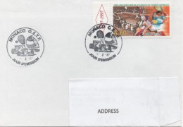 Monaco, Tennis, Centenial Of Tenis Tournament In Monaco, Mailed To Germany - Tenis