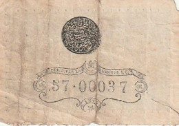 OLD TURKEY BANKNOTE 1 KURUSH 1874? KONSTANTINOPOL - Turquie