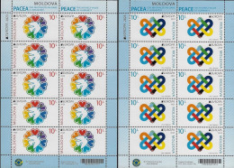 MOLDOVA /MOLDAVIA /MOLDAWIEN - EUROPA-CEPT 2023 -"PEACE -THE HIGHEST VALUE Of HUMANITY".-TWO SHEET Of The 10 STAMPS MINT - 2023