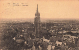 BELGIQUE - Bruges - Panorama - Ville - Cathédrale - Carte Postale Ancienne - Brugge