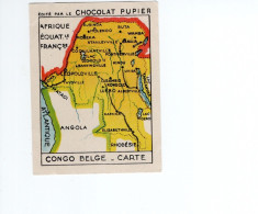 Chromo Afrique Africa  Congo Belge La CARTE PUPIER 1930s TB - Andere & Zonder Classificatie
