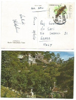 Taiwan 1967 Birds $.5 Solo Franking Airmail Pcard Mucha Chihnankung Taipei On 28nov1967 To Italy - Storia Postale