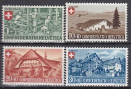 SCHWEIZ  460-463,  Postfrisch **, Pro Patria 1945, Landhäuser - Unused Stamps