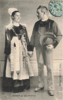 Quimperlé * Couple , Mariés Du Pays * Coiffe Costume - Quimperlé