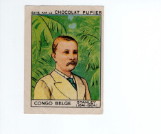 Chromo Afrique Africa  Congo Belge Henry STANLEY Wales PUPIER 1930s Bien - Other & Unclassified