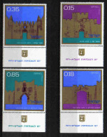 Israel 1971 The Gates Of Jerusalem Y.T. 437/440 ** - Unused Stamps (with Tabs)