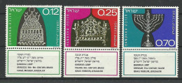Israel 1972 Hanouka Y.T. 503/505 ** - Nuevos (con Tab)
