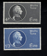 2000393783 1964  SCOTT 192 193 (XX) POSTFRIS  MINT NEVER HINGED -  WOLFE TONE - Nuevos