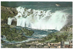 A BIRD'S EYE VIEW OF THE AMERICAN FALLS AND RAPIDS ABOVE THE FALLS.- NIAGARA FALLS / ONTARIO.- ( CANADA ) - Cataratas Del Niágara