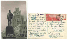 YT  2135 Vilnius - 1233 Tour Spassky - Carte Pour La France - Covers & Documents