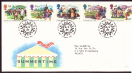 Grande-Bretagne, FDC, Enveloppe Du 2 Août 1994 Pour Strasbourg " Summertime " - 1991-00 Ediciones Decimales