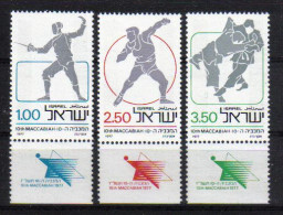 Israel 1977 Sports Y.T. 642/644 ** - Unused Stamps (with Tabs)