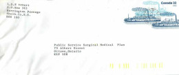 Entier Postal Postal Stationary Canada Bateaux Bateau  - 1953-.... Reinado De Elizabeth II