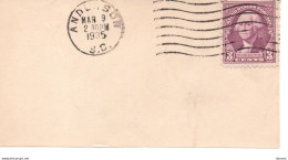 USA 1932 Washington Yvert 313 Postmark Anderson 1935 - Gebraucht