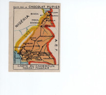 Chromo Afrique Africa Afrique CARTE Du Cameroun Mandat Français Colonies Françaises PUPIER 1930s Bien 2 Scans - Autres & Non Classés
