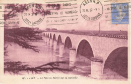 FRANCE - Agen - Vue Sur Le Pont De Pierre Sur La Garonne - Vue Panoramique - Carte Postale Ancienne - Agen