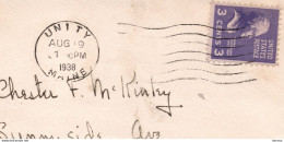 USA 1938 Jefferson Yvert 372 Postmark Unity 1938 - Oblitérés