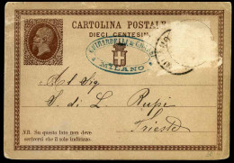 Cartolina Postale - Milano - Trieste - Stamped Stationery
