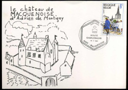 1950 Op Briefkaart - Le Château De Macquenoise D'Adrien De Montigny - Lettres & Documents