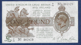 Warren Fisher 1 Pound Banknote 1923 - 1 Pound